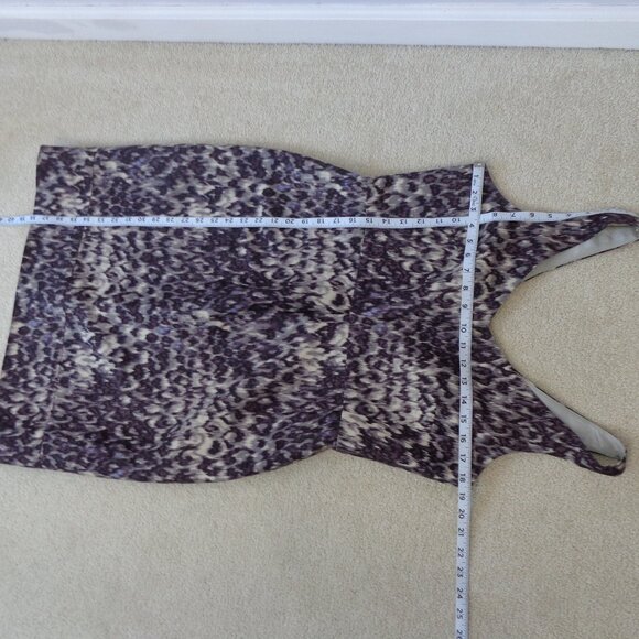 J.Crew Women's Leopard Print V Neck Wool‎ & Silk Full Lined Dress Size 12 - Picture 4 of 7